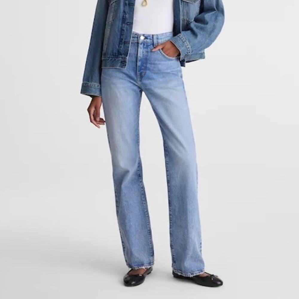 Madewell Relaxed Bootcut Jeans Raebrook Wash Comfort Stretch Size 30 NWT